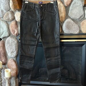 NYDJ Women’s Dark Chocolate Distressed Moto Legging Ankle Jeans, Size 6, NWOT